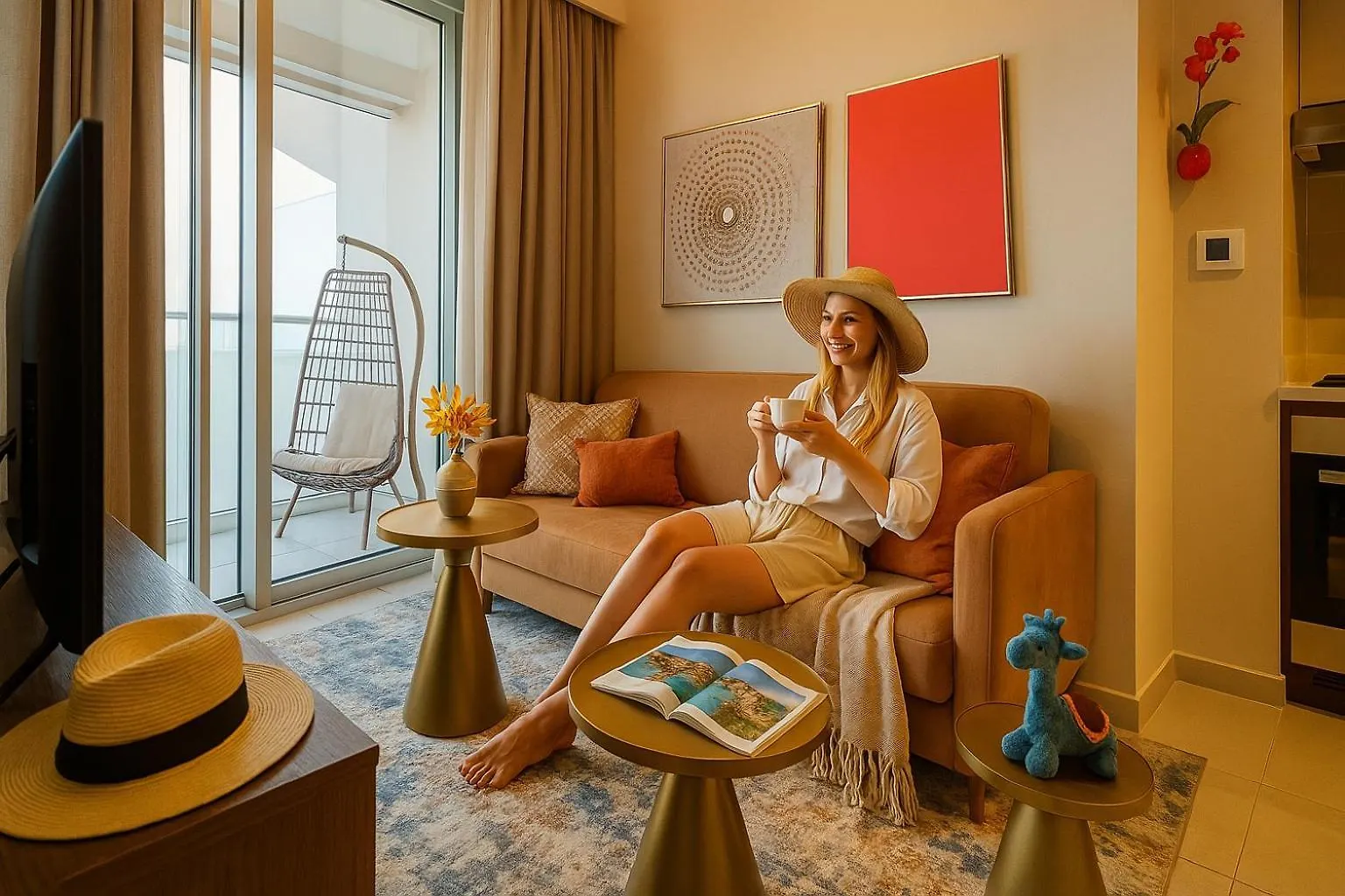 شقة Keyrock Living - Chic Reva 1Br With Pool Access دبي